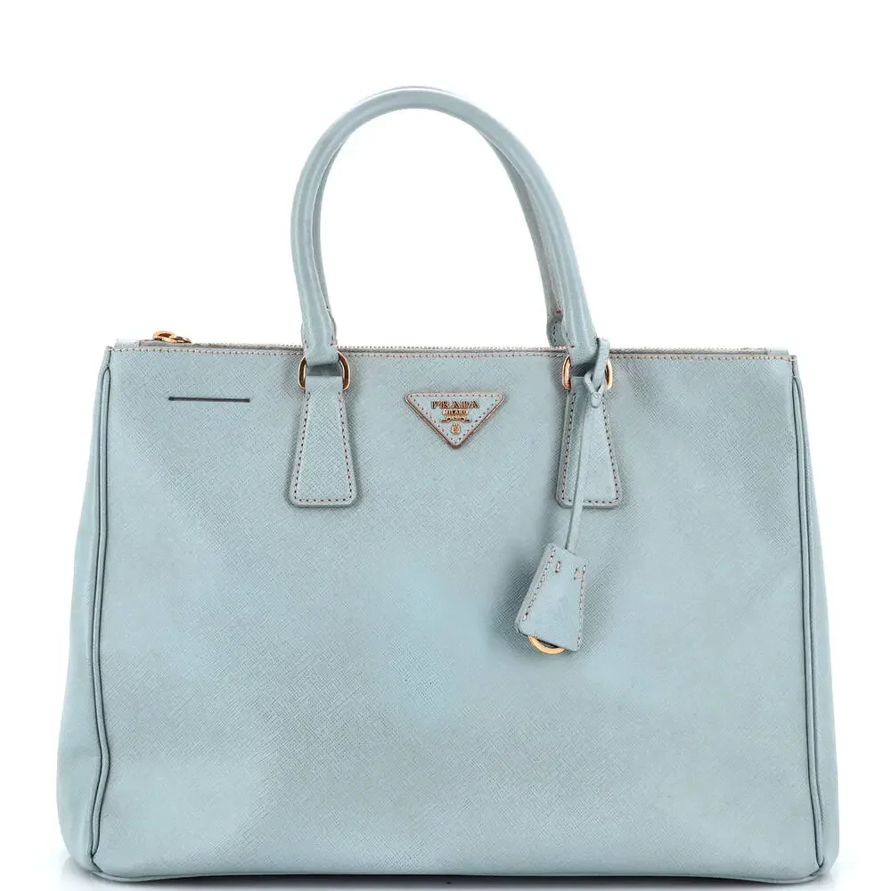 Prada Double Zip Lux Tote Saffiano #258948P95B - Picture 1 of 8